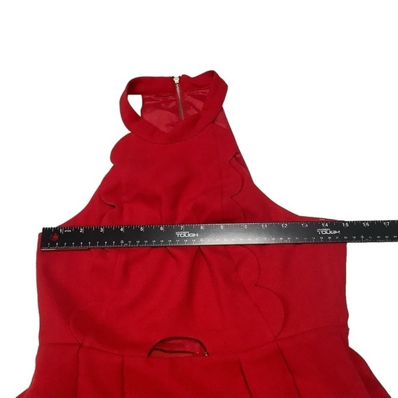 BCBGeneration Sleeveless Midi Dress Sz 4 Red - Picture 7 of 7